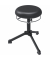 Hocker 09750 A23-TG-KL, schwarz, mit Bodengleitern, höhenverstellbar, bis 120kg