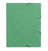 Eckspannmappe 55463E, A4 gr&uuml;n Karton 350g, f&uuml;r ca. 250 Blatt