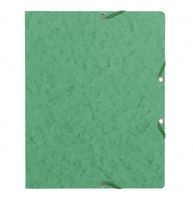 Eckspannmappe 55463E, A4 gr&uuml;n Karton 350g, f&uuml;r ca. 250 Blatt