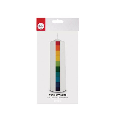 Wachsfolien mehrfarbig Regenbogen-Set