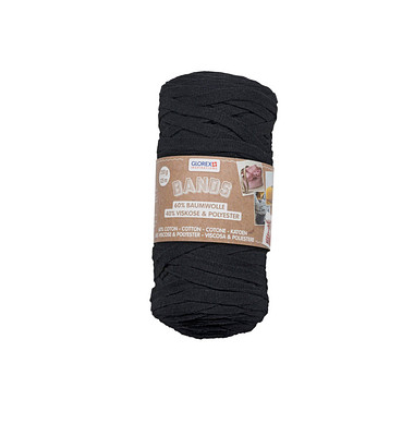 Makramee Garn schwarz Bands