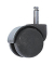 Bürostuhl-Ersatzrollen 6993, Stiftlänge 20mm, StiftØ 10mm, für Teppichboden, schwarz