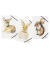 Eckspannmappe Save me 21654-25, A4 rehkitz/Hase/Eichhörnchen Recyclingkarton 325g, mit 3 Einschlagklappen