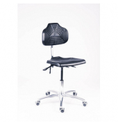 Arbeitsdrehstuhl W4-TR-PU-ALU schwarz