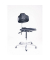 Arbeitsdrehstuhl W4-TR-PU-ALU schwarz