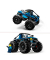 City 60402 Blauer Monstertruck Bausatz