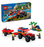 City 60412 Feuerwehrgeländewagen mit Rettungsboot Bausatz