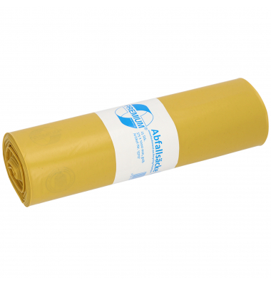 Müllsäcke 13707 Premium, gelb, 70 Liter, extrastark