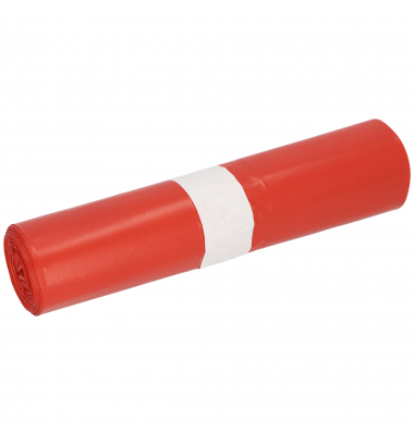 Müllbeutel 91044 Standard Typ 70, rot, 30 Liter, offen, stark