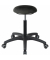 Hocker 09100 Assistant Basic, schwarz, mit Rollen, höhenverstellbar, bis 120kg