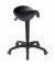 Hocker 11213 AF5-HR-PU, schwarz, mit Rollen, höhenverstellbar, bis 120kg