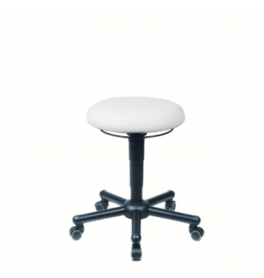 Sitzhocker 10024 Assistant Pro A19 XXL, weiß, mit Rollen, höhenverstellbar, bis 250kg