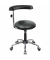 Sitzhocker 09704 A20, schwarz, mit Rollen, h&ouml;henverstellbar, bis 120kg