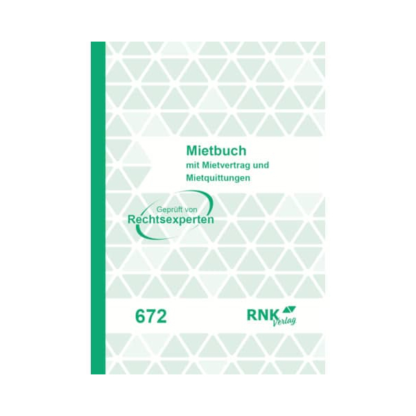 4002871067201 - Mietvertragsheft 17x12cm 32 Blatt mit Hausordnung und Quittungen