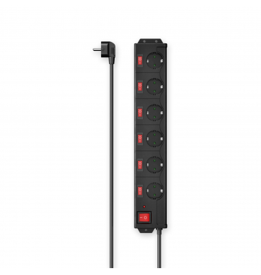 Steckdosenleiste 00223160 6fach Schalter 1,4m sw Steckdosenleiste 00223160 6fach Schalter 1,4m sw
