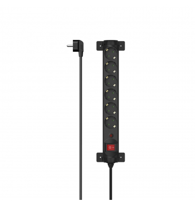 Steckdosenleiste 00223161 6fach Schalter 1,4m sw