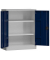 Stahlschrank ClassiX X-530311 enzianblau, lichtgrau 80,0 x 38,0 x 100,0 cm, aufgebaut 