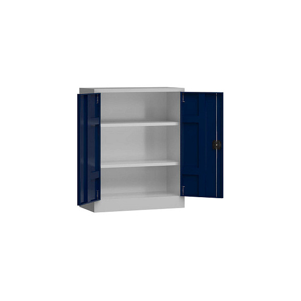 4061815503007 - Stahlschrank ClassiX X-530311 enzianblau lichtgrau 800 x 380 x 1000 cm aufgebaut 4061815503007 LÜLLMANN 4061815503007 - Stahlschrank ClassiX X-530311 enzianblau lichtgrau 800 x 380 x 1000 cm aufgebaut 4061815503007 LÜLLMANN