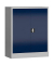 Stahlschrank ClassiX X-530311 enzianblau, lichtgrau 80,0 x 38,0 x 100,0 cm, aufgebaut 
