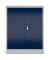 Stahlschrank ClassiX X-530311 enzianblau, lichtgrau 80,0 x 38,0 x 100,0 cm, aufgebaut 