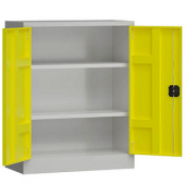 Stahlschrank ClassiX X-530316 zinkgelb, lichtgrau 80,0 x 38,0 x 100,0 cm, aufgebaut 