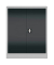 Stahlschrank ClassiX X-530318 anthrazit, lichtgrau 80,0 x 38,0 x 100,0 cm, aufgebaut 