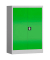 Stahlschrank ClassiX X-530325 lichtgrau, gelbgrün 92,0 x 42,0 x 120,0 cm, aufgebaut 