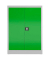 Stahlschrank ClassiX X-530325 lichtgrau, gelbgrün 92,0 x 42,0 x 120,0 cm, aufgebaut 