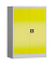 Stahlschrank ClassiX X-530326 zinkgelb, lichtgrau 92,0 x 42,0 x 120,0 cm, aufgebaut 