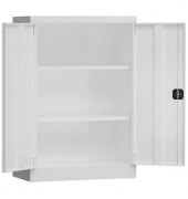 Stahlschrank ClassiX X-530327 signalweiß 92,0 x 42,0 x 120,0 cm, aufgebaut 