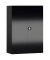 Stahlschrank ClassiX X-530329 tiefschwarz 92,0 x 42,0 x 120,0 cm, aufgebaut 