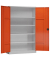Stahlschrank ClassiXXL X-530384 feuerrot, lichtgrau 120,0 x 60,0 x 194,5 cm, aufgebaut 