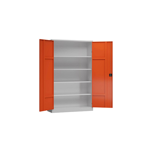4061815563872 - Stahlschrank ClassiXXL X-530384 feuerrot lichtgrau 1200 x 600 x 1945 cm aufgebaut 4061815563872 LÜLLMANN 4061815563872 - Stahlschrank ClassiXXL X-530384 feuerrot lichtgrau 1200 x 600 x 1945 cm aufgebaut 4061815563872 LÜLLMANN