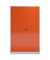 Stahlschrank ClassiXXL X-530384 feuerrot, lichtgrau 120,0 x 60,0 x 194,5 cm, aufgebaut 