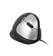 HE Ergo Vertical Mouse Größe L rechts Maus ergonomisch kabelgebunden schwarz, silber