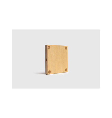 Premium Holz Qi-Charger MagSafe Induktive Ladestation braun 1,0 m, 15 Watt
