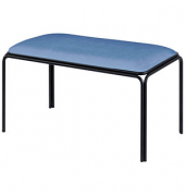 Sitzbänke BISTRO BBISX2V.06 blau Stoff 90,0 cm