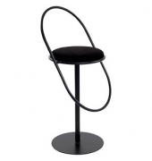 Hocker THSATV.01.01 SATURNE, schwarz, bis 160kg