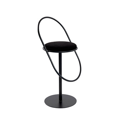 Hocker THSATV.01.01 SATURNE, schwarz, bis 160kg