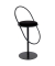 Hocker THSATV.01.01 SATURNE, schwarz, bis 160kg