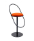 Hocker THSATV.01.27 SATURNE, rost, bis 160kg