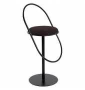 Hocker THSATSC.01.01 SATURNE, schwarz, bis 160kg