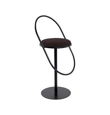Hocker THSATSC.01.01 SATURNE, schwarz, bis 160kg