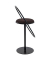 Hocker THSATSC.01.01 SATURNE, schwarz, bis 160kg