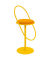 Hocker THSATV.20.20 SATURNE, safran, bis 160kg