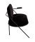 2-Sitzer Sofa SATURNE schwarz Stoff