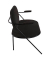 2-Sitzer Sofa SATURNE schwarz Kunstleder
