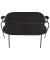 2-Sitzer Sofa SATURNE schwarz Kunstleder