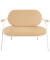 2-Sitzer Sofa SATURNE elfenbein weiß Kunstleder