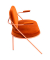 2-Sitzer Sofa SATURNE rost rosa Stoff
